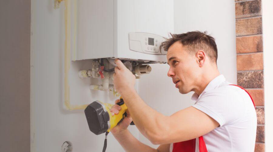 Local tankless water heater installation in Newton, IA